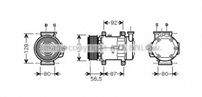AVA QUALITY COOLING fdk432 -  Компрессор, кондиционер